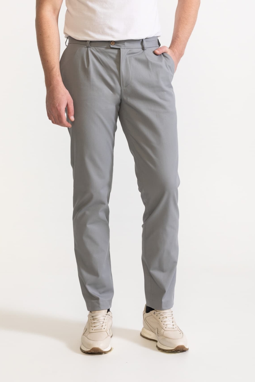 Image of De IONESCU mannen vegan Broek Chesler Lichtgrijs