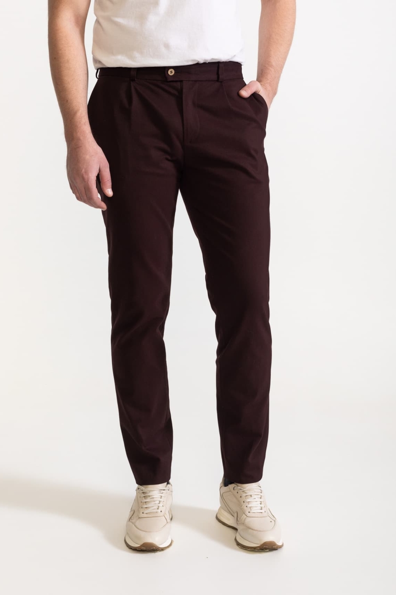 Image of De IONESCU mannen vegan Broek Chesler Whiskey Brown