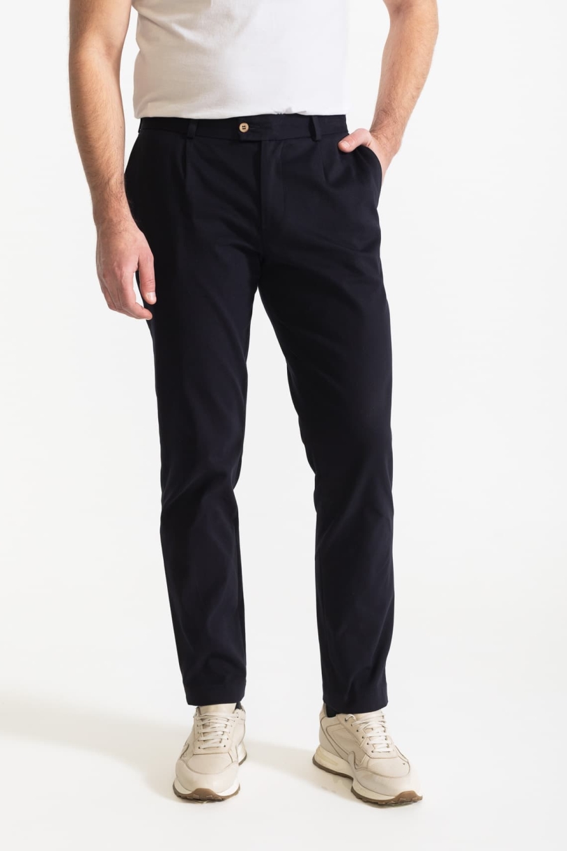 Image of De IONESCU mannen vegan Broek Chesler Donkerblauw
