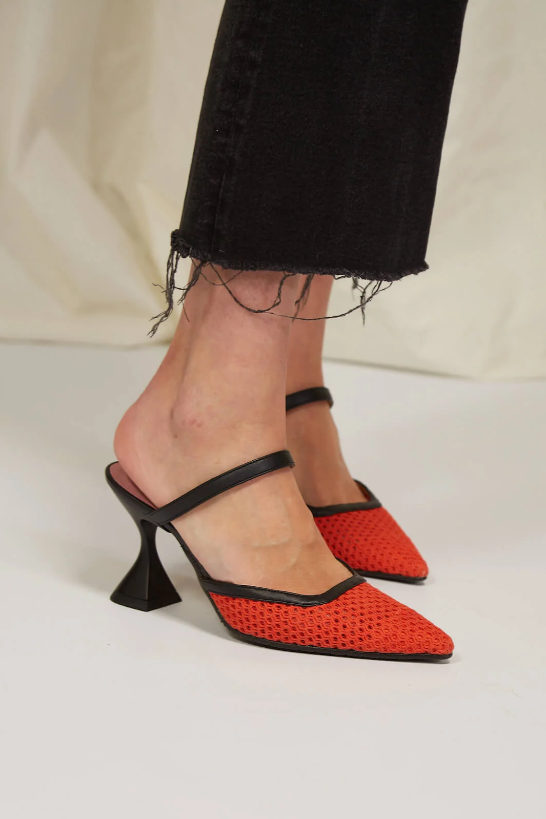 Momoc Damen vegan Pumps Ibiza Orange