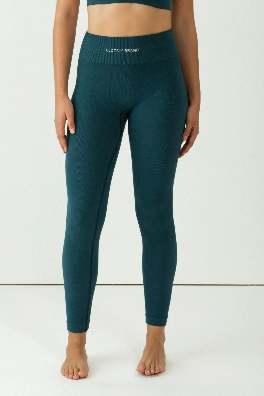 Image of Clotsy dames vegan Blauwe Legging