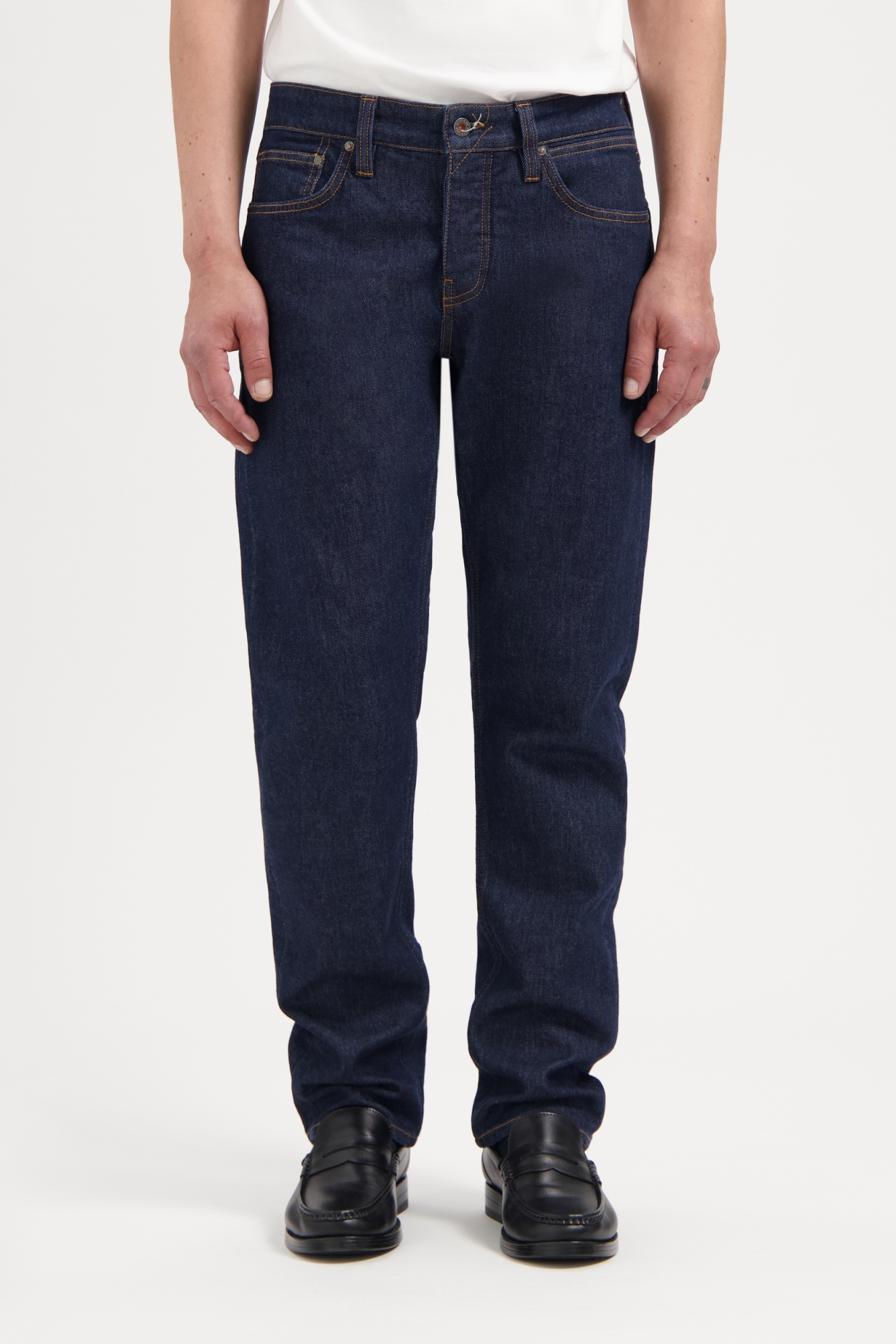 Image of Kuyichi mannen vegan Jeans Regular Slim Jim Donkere Spoeling