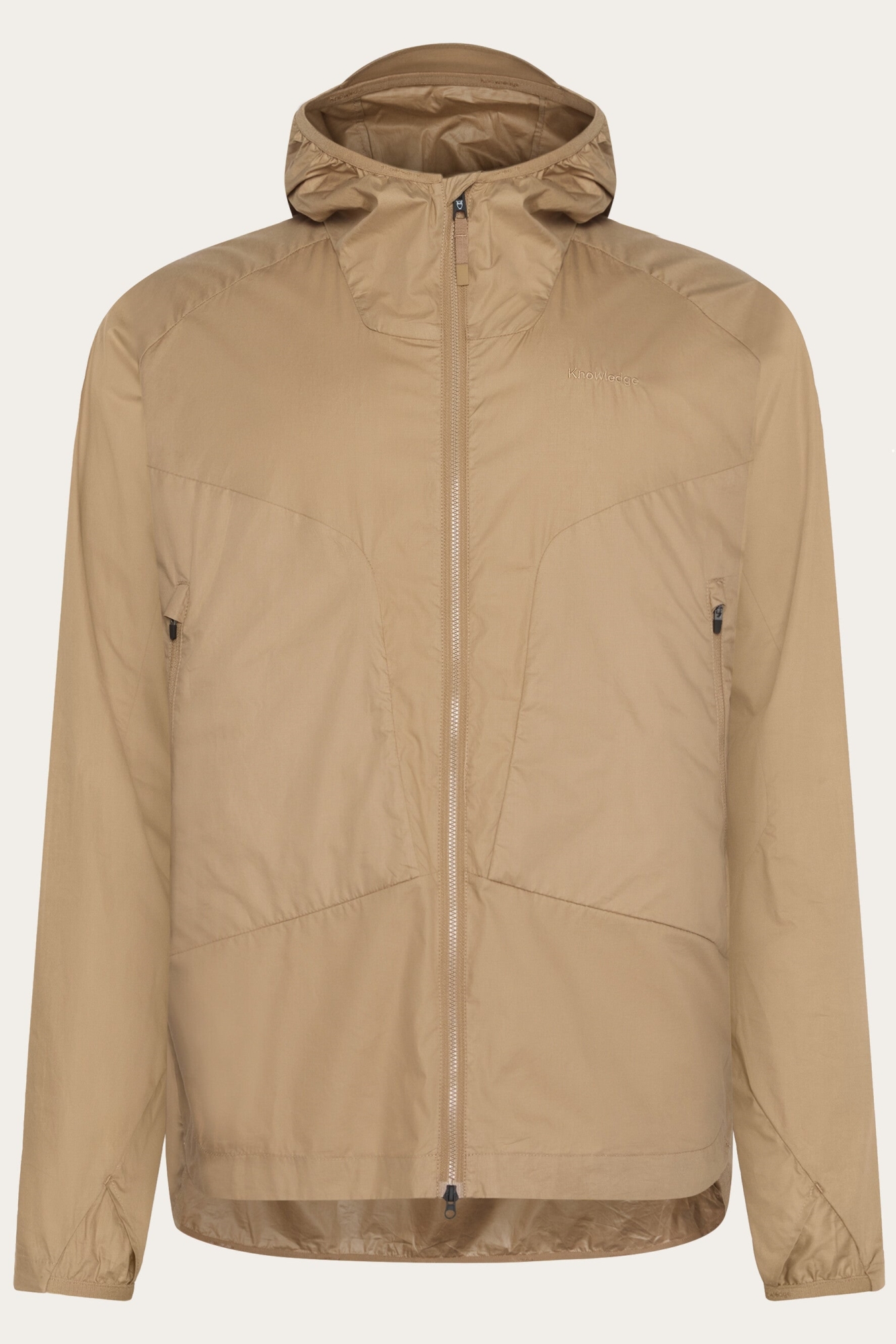 Image of KnowledgeCotton Apparel mannen vegan Jas Vent Ripstop 90 Tuffet Beige