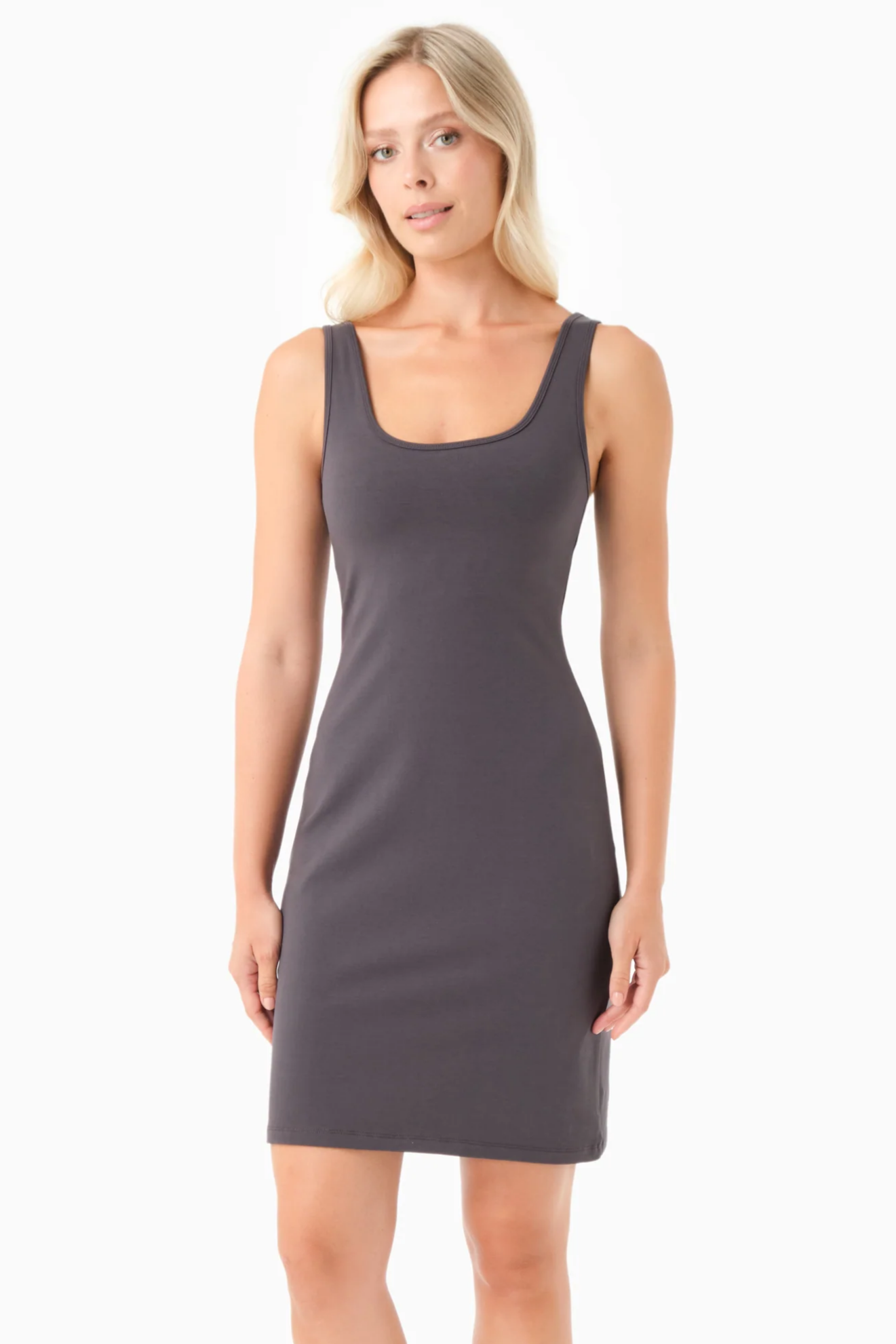ORGANICATION womens vegan Dress Darria Shadow/Dark Grey