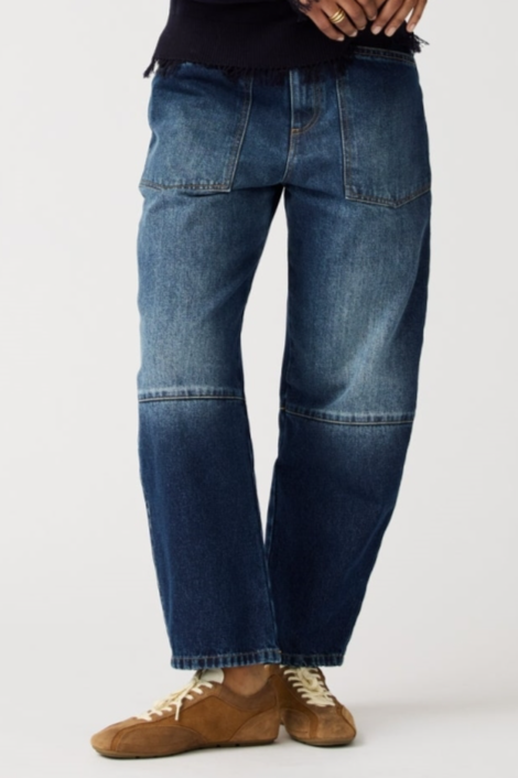 Alchemist Damen vegan Jeans Heather Dunkelblau Vintage