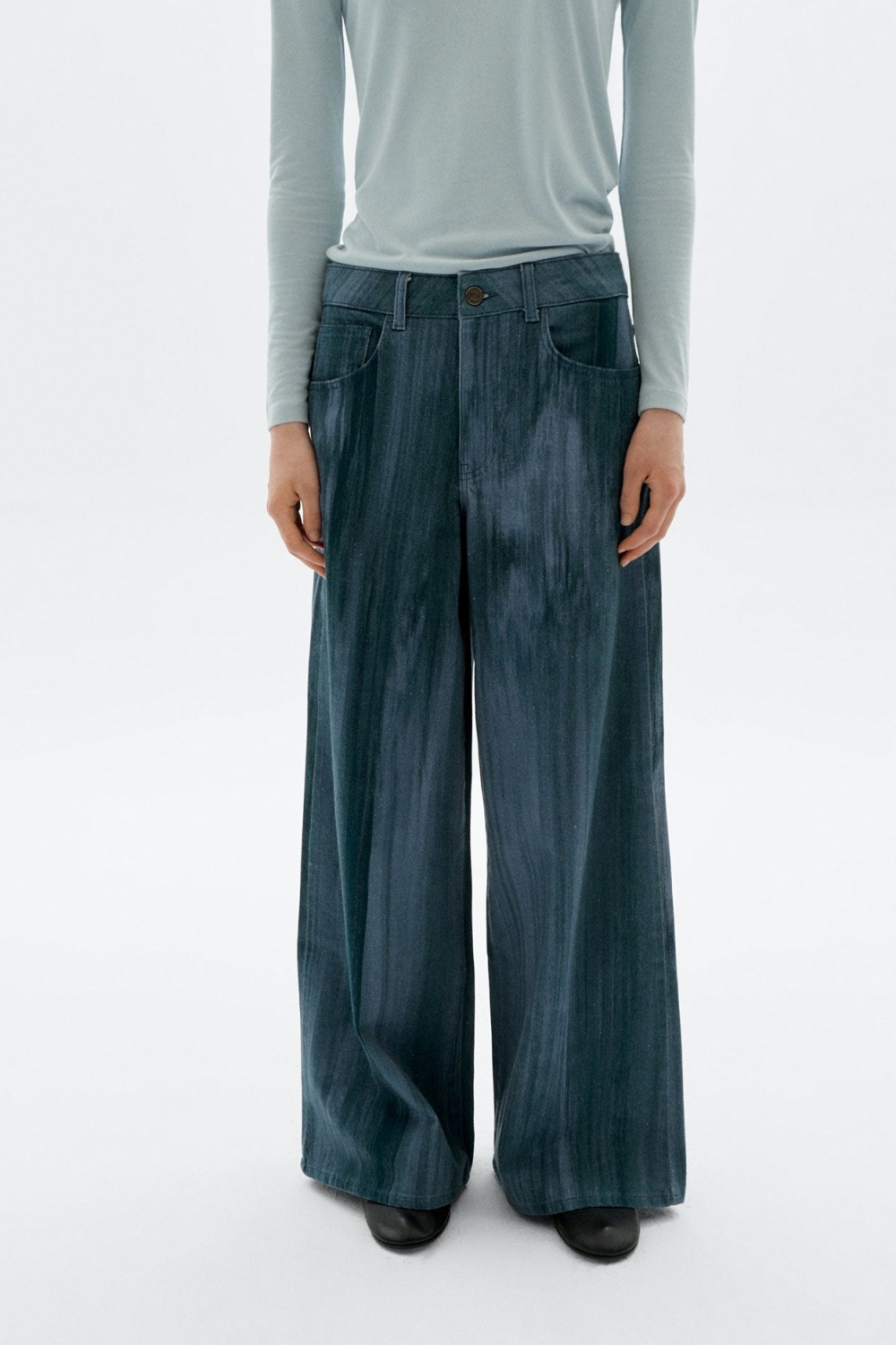 Thinking mu Damen vegan Hose Hedda Ombre Blau