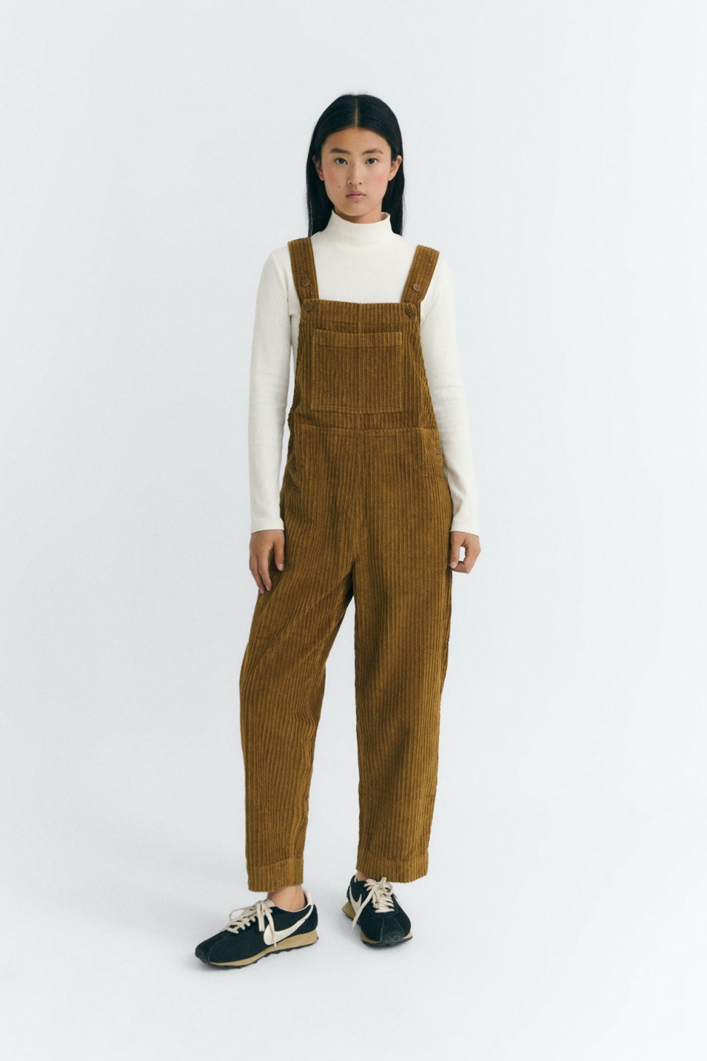 Thinking mu Damen vegan Jumpsuit Luz Braun
