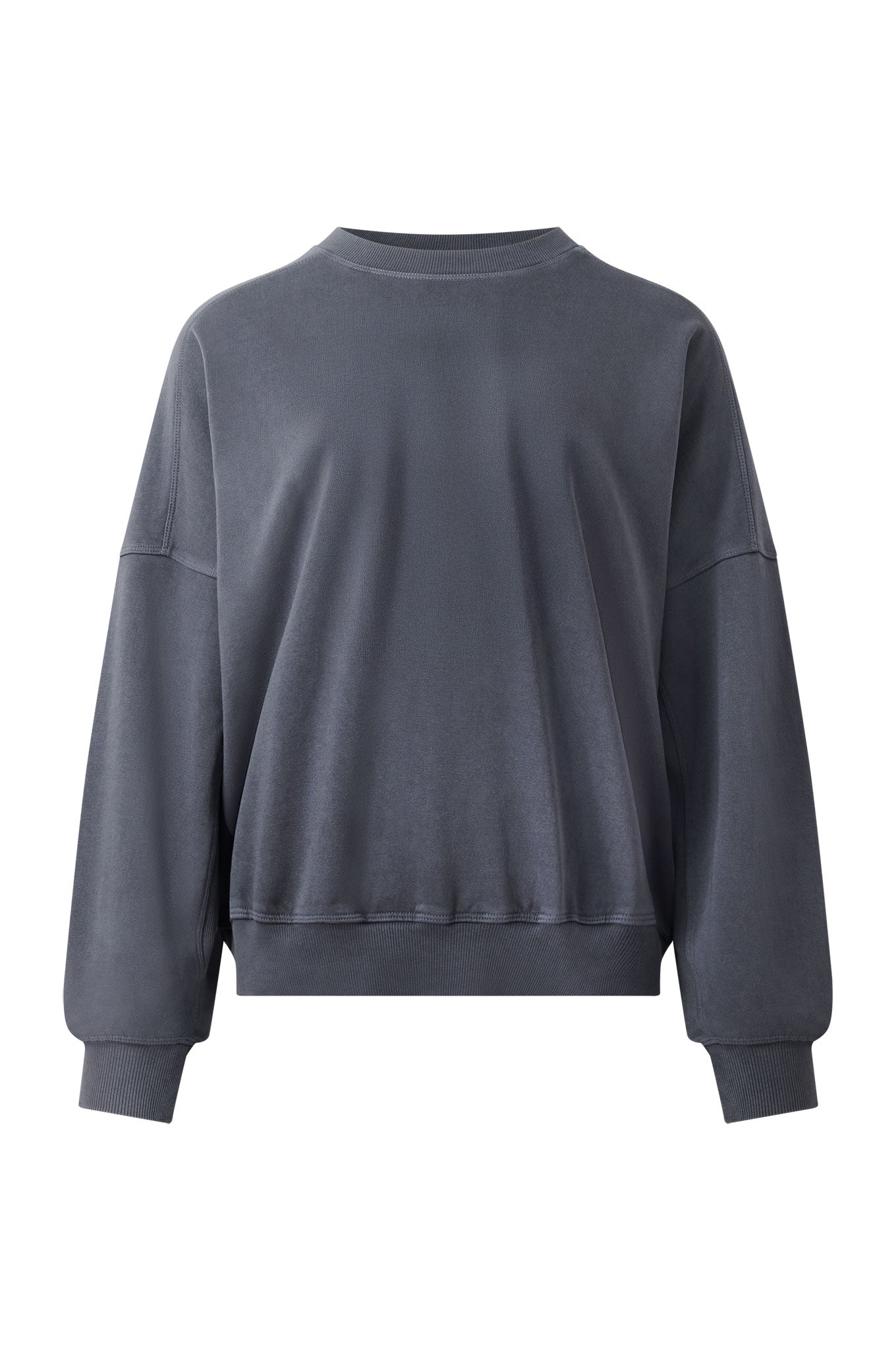 KOMODO Damen vegan Sweatshirt Dawn Gewaschen Schwarz