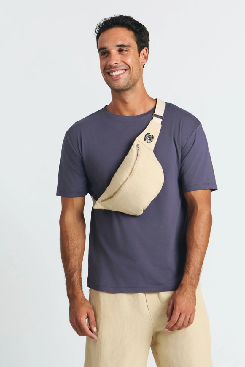 SUITE13LAB men vegan Hip Bag Ocu Beige