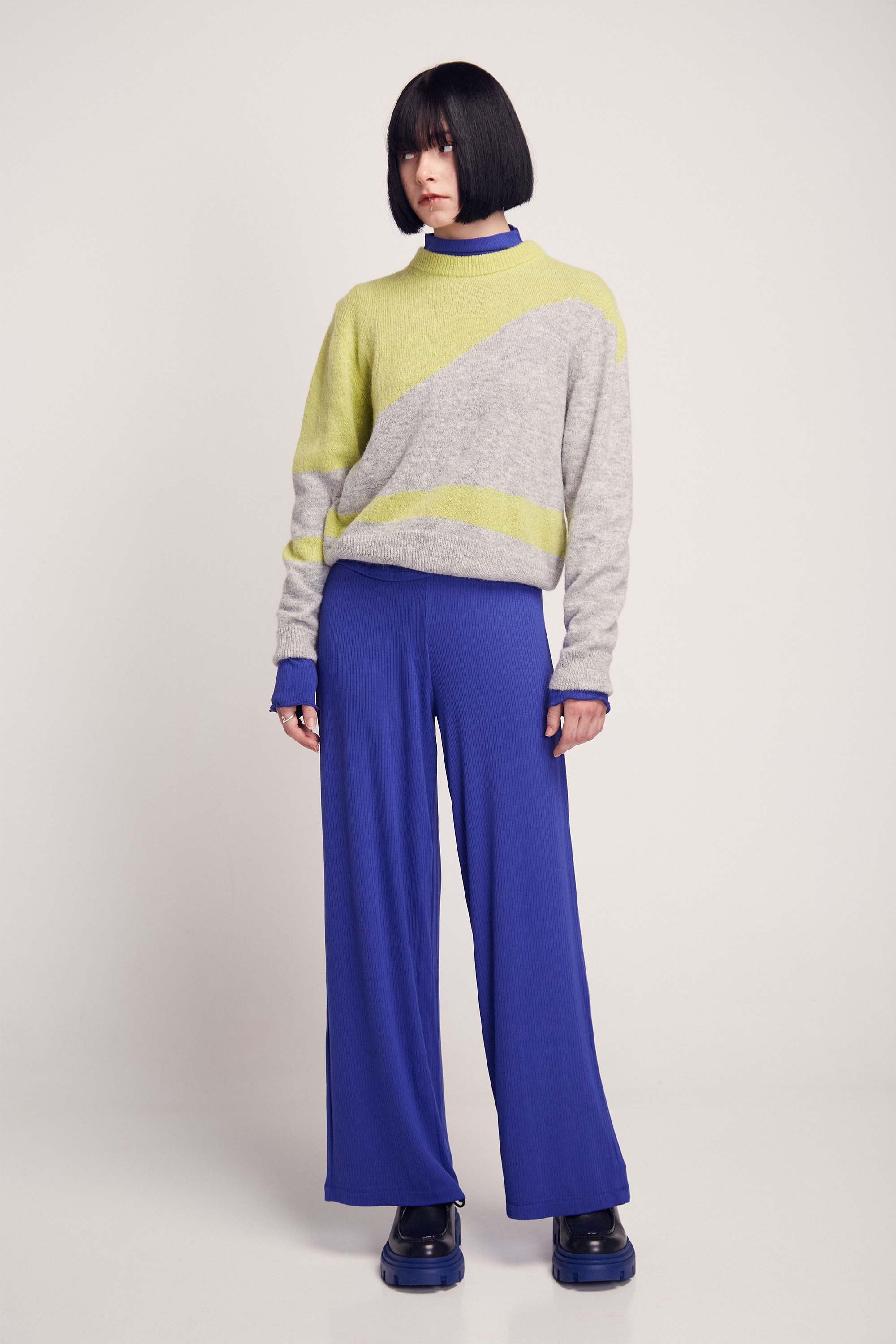 SUITE13LAB Damen vegan Hose Llana Royal Blau