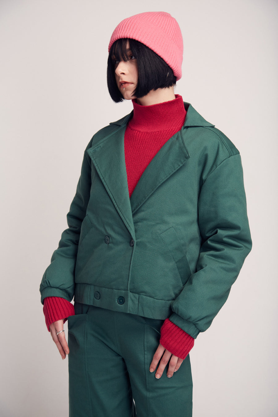 SUITE13LAB Damen vegan Jacke Bosc Grün