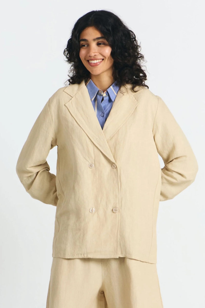 SUITE13LAB womens vegan Jacket Masaya Beige