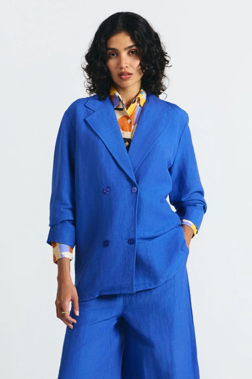 SUITE13LAB womens vegan Jacket Masaya Klein Blue