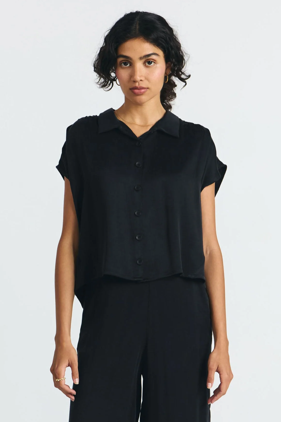 SUITE13LAB womens vegan Shirt Sur Black