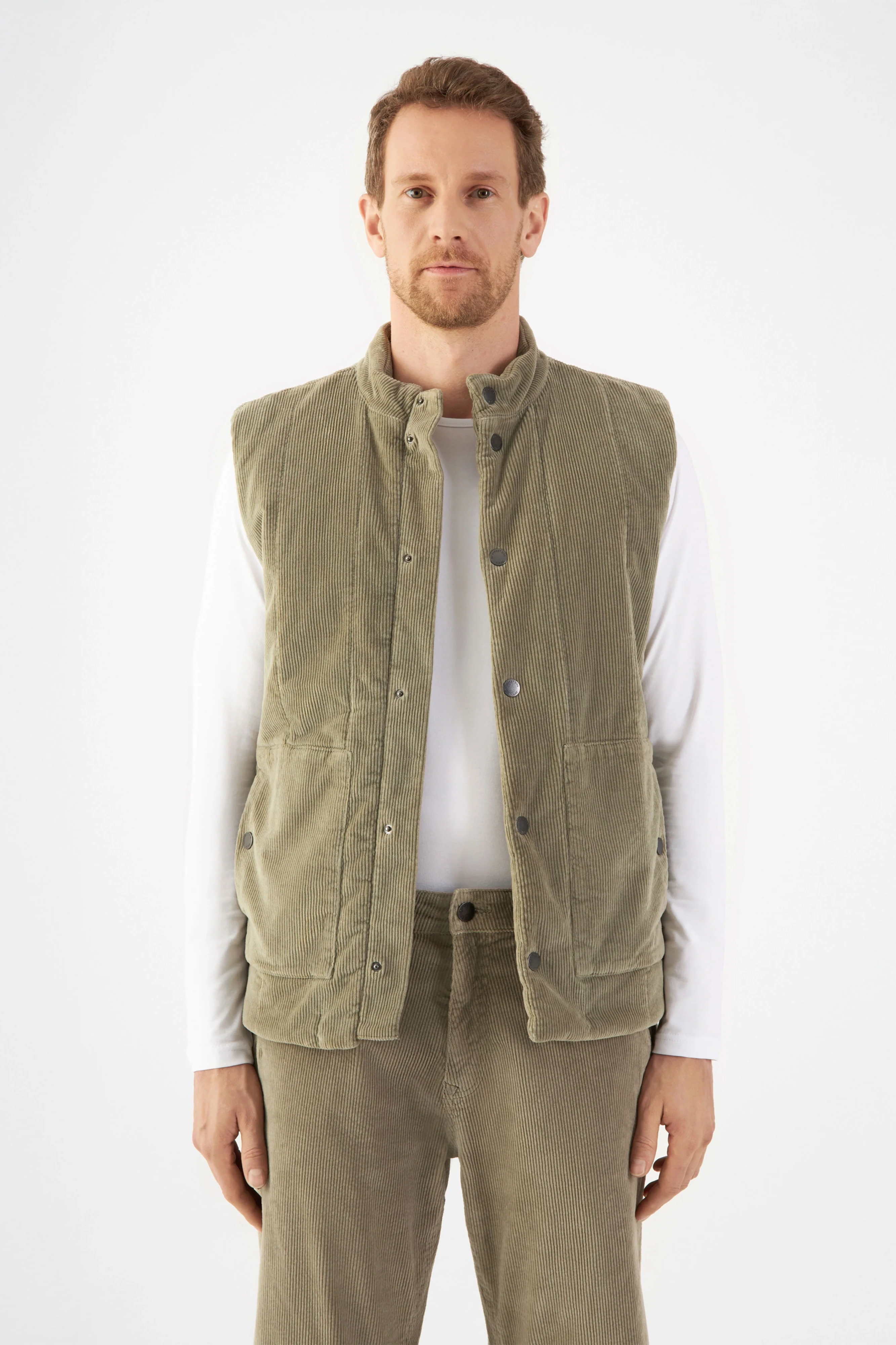 Dawn Herren vegan Weste Kashew Salbei Grün