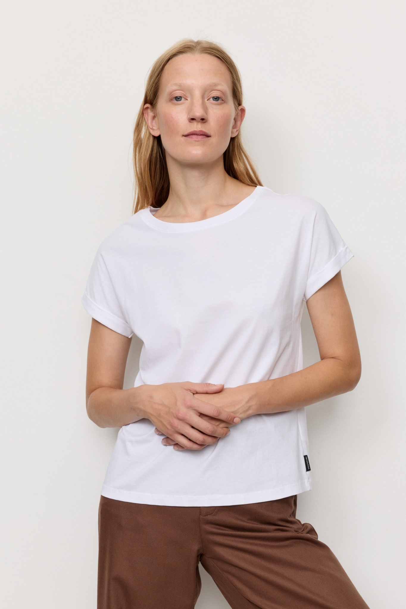 Recolution womens vegan T-Shirt Cayenne White