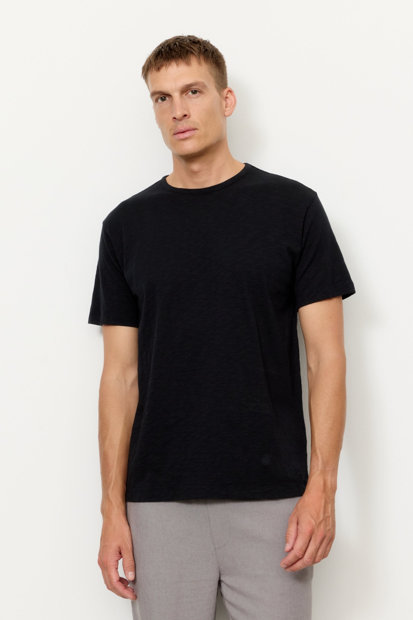 Recolution men vegan T-Shirt Bay Slub Black
