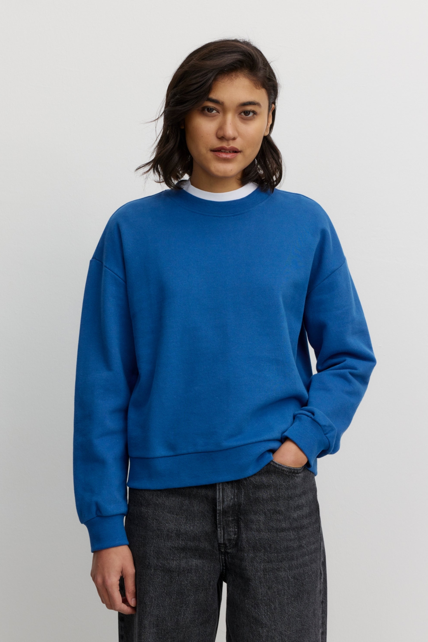Recolution womens vegan Sweatshirt Nerine Lapis Blue