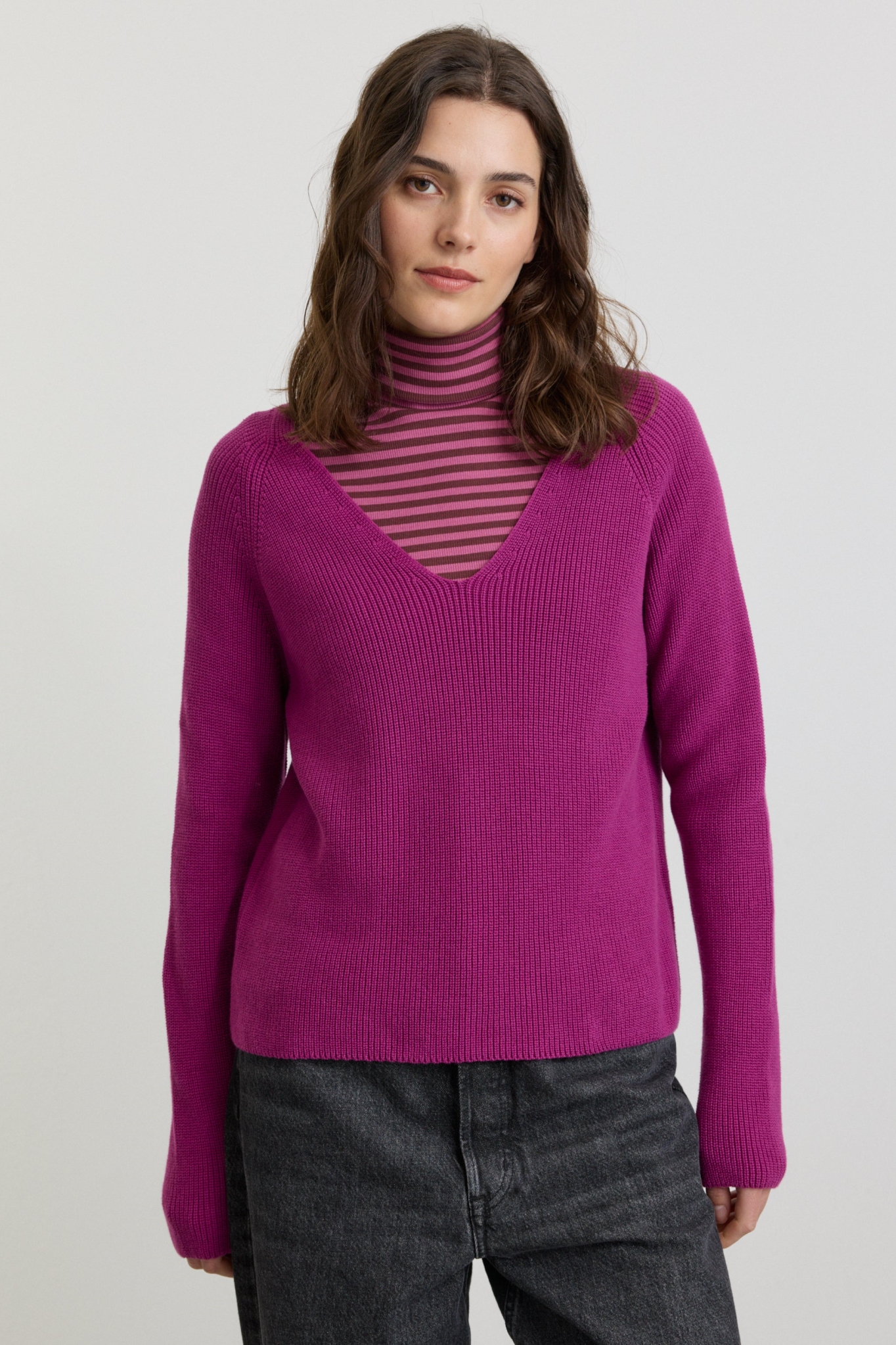 Recolution Damen vegan Pullover Arugula Violett Pink