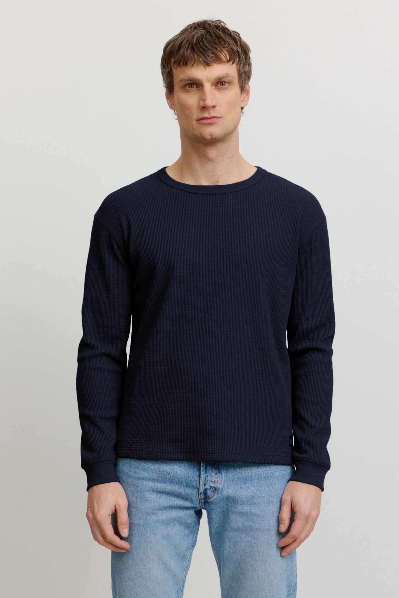 Recolution Herren vegan Longsleeve Larkspur Dunkelblau