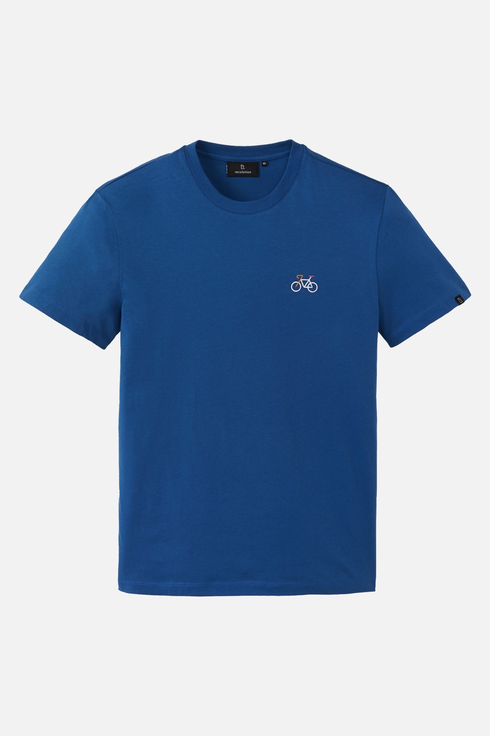 Recolution men vegan T-Shirt Agave Bike Lapis Blue