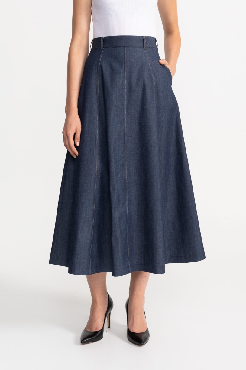 108775 - Damen vegan Rock Dorna Blau