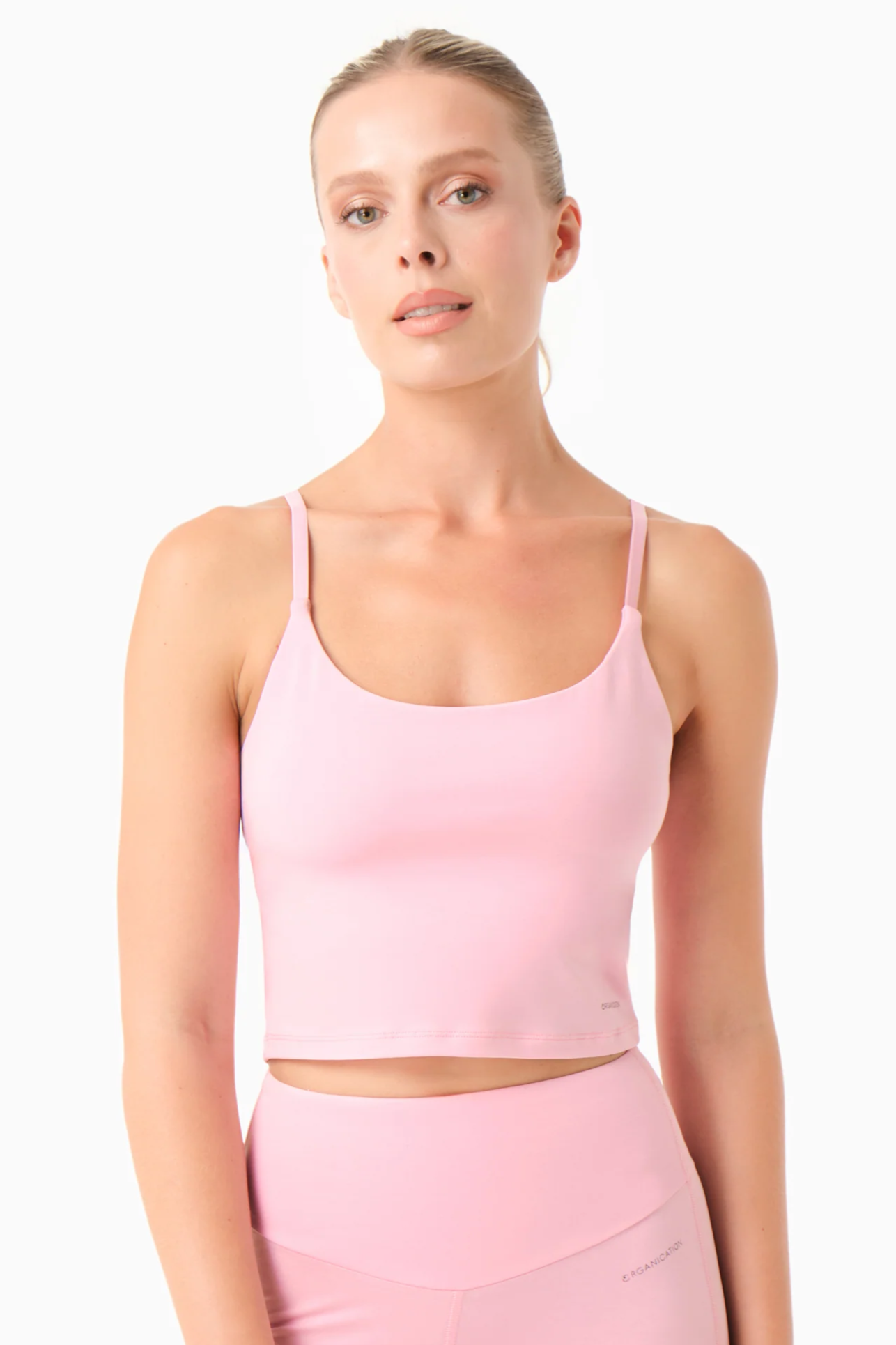 ORGANICATION womens vegan Crop Top Tarra Rose