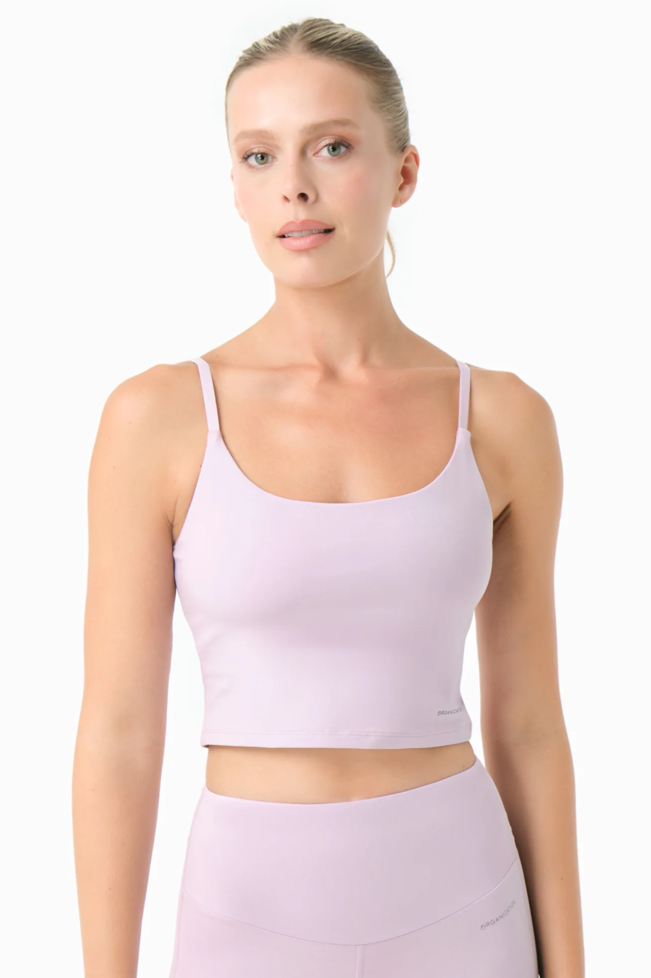 ORGANICATION womens vegan Crop Top Tarra Soft Lilac