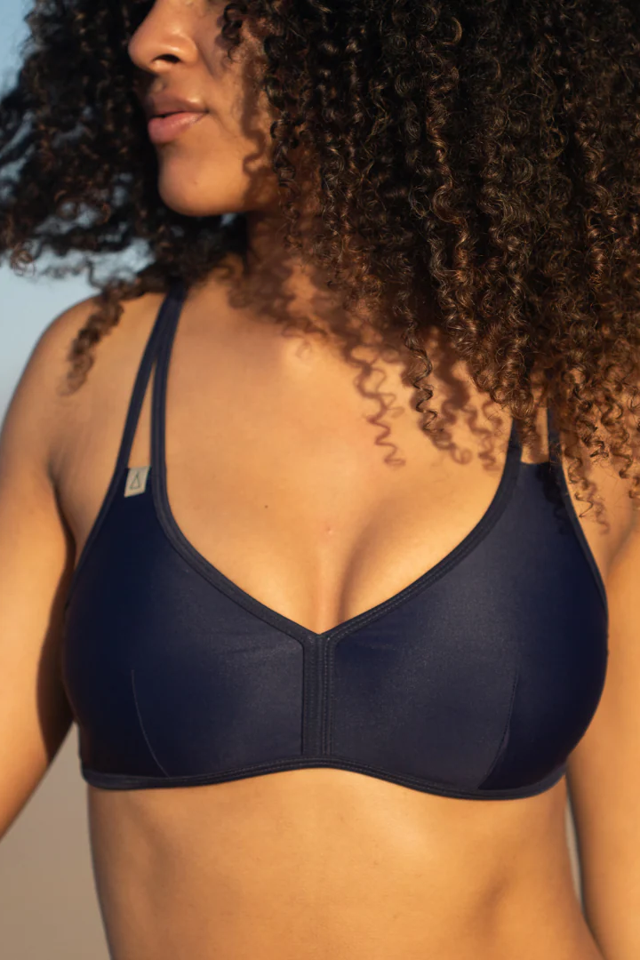 Inaska Damen vegan Bikinioberteil Multiway Chill Dunkelblau