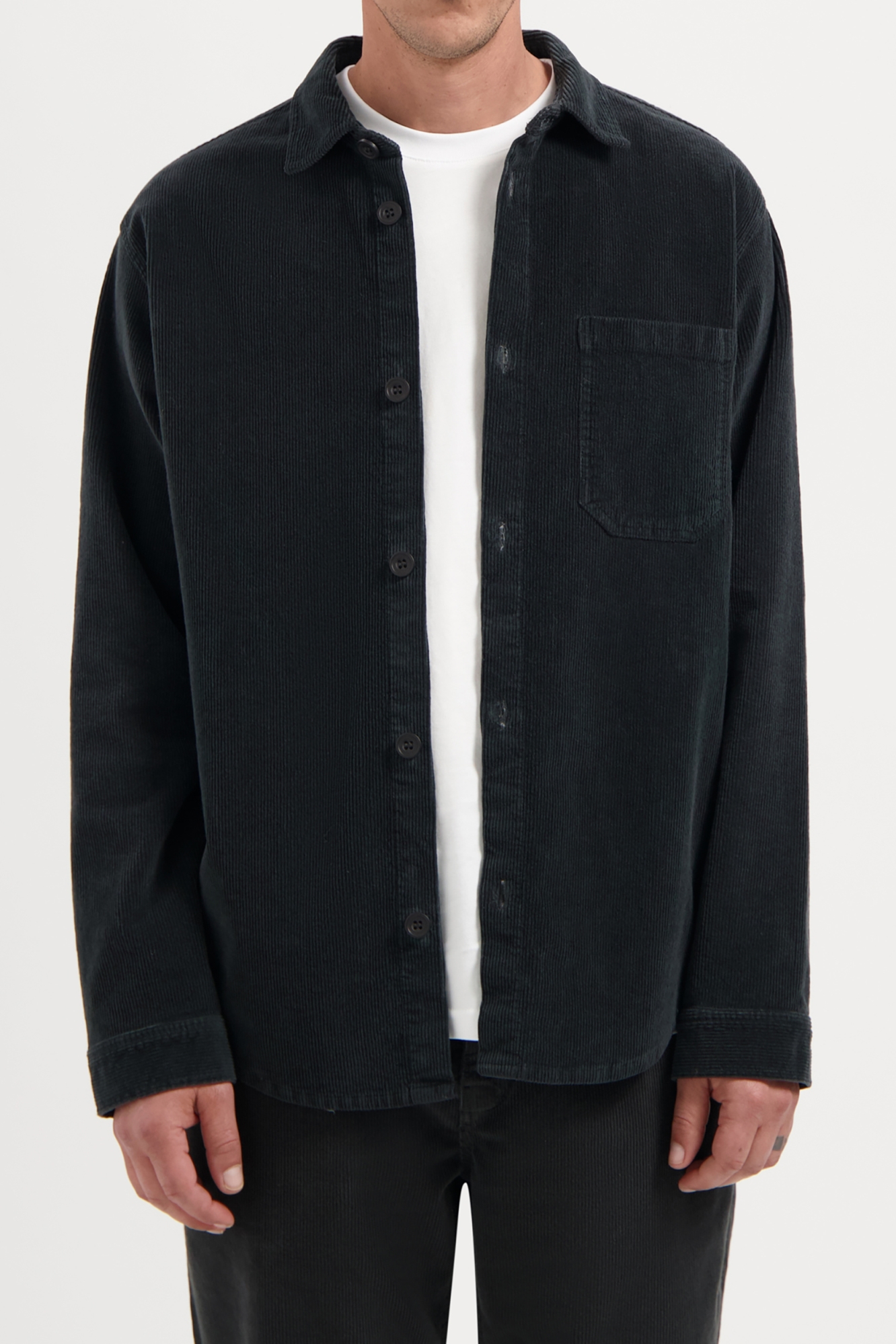 Kuyichi Herren vegan Hemd Bowie Woodland Grau