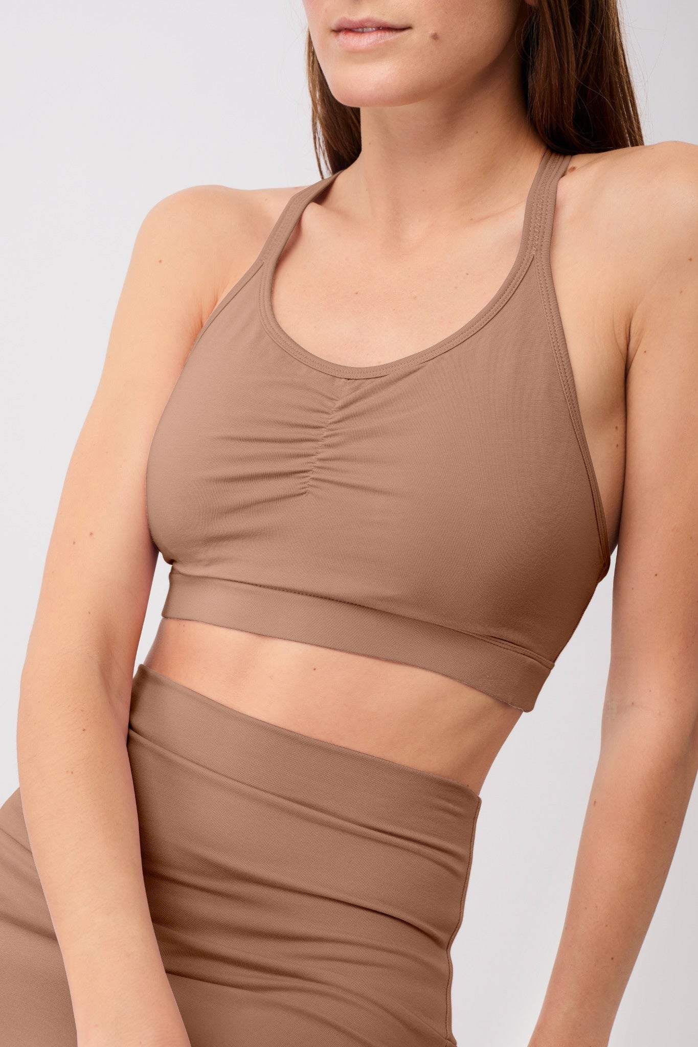 Mandala Damen vegan Bh Infinity Espresso Braun