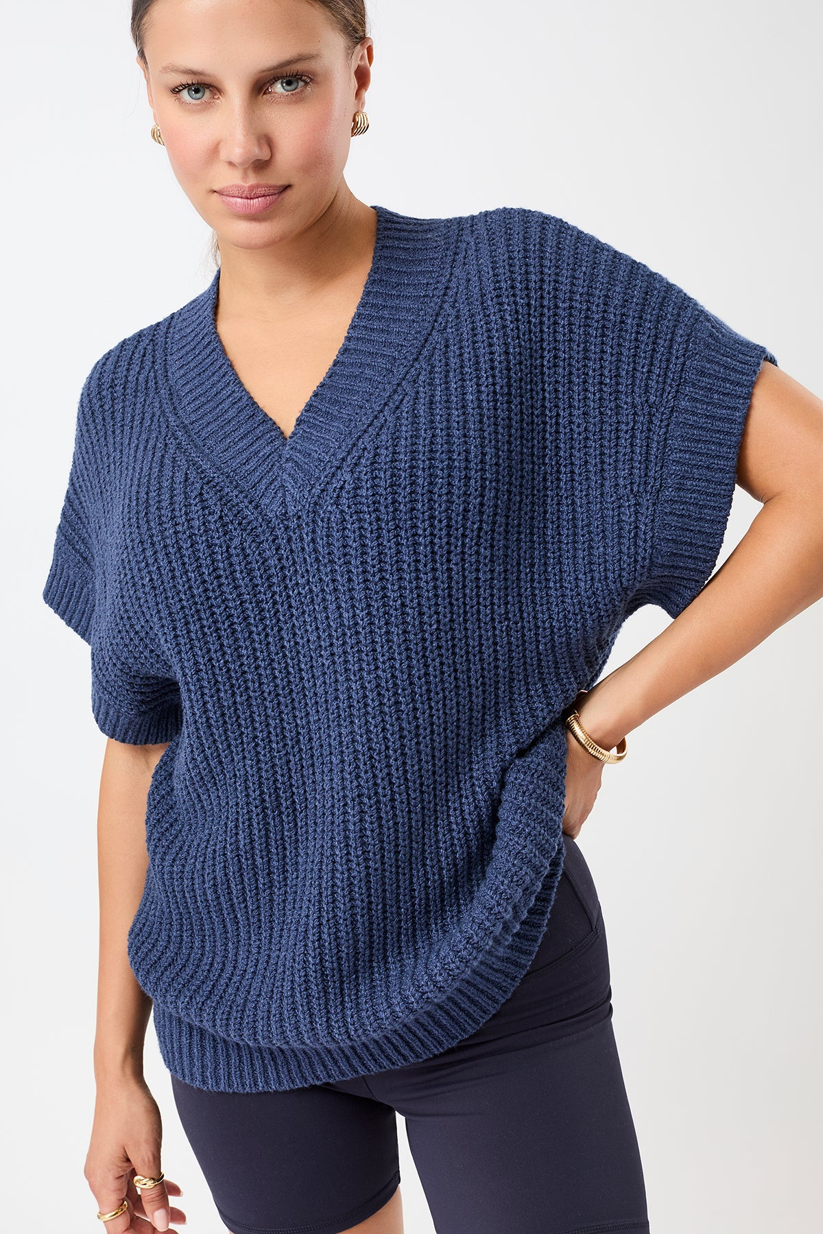 Mandala Damen vegan Top Pullunder Performance Blue Pulse