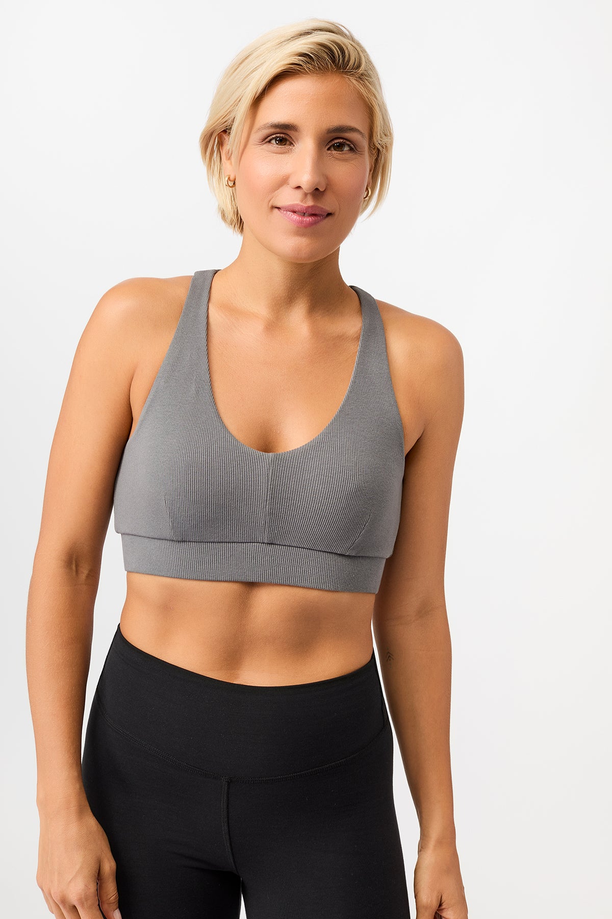 Mandala Damen vegan Bh Rib 2.0 Nox Grau