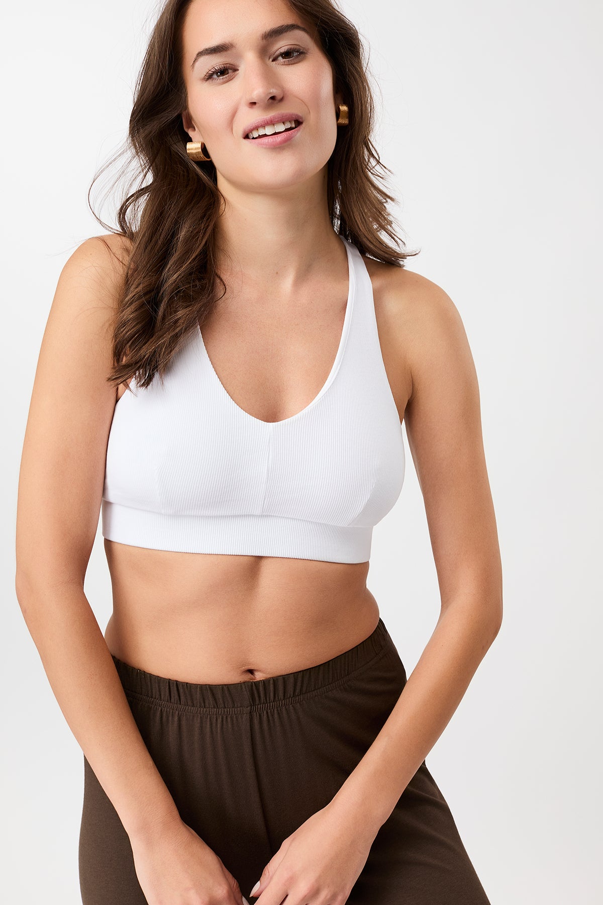 Mandala Damen vegan Bh Rib 2.0 WeiÃŸ