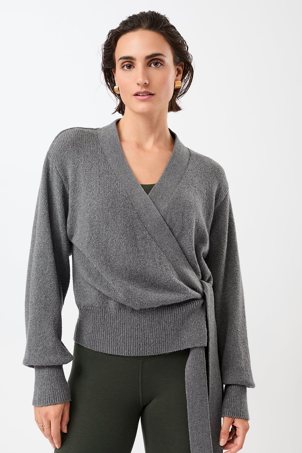 Mandala Damen vegan Strickjacke Feel Good Nox Grau