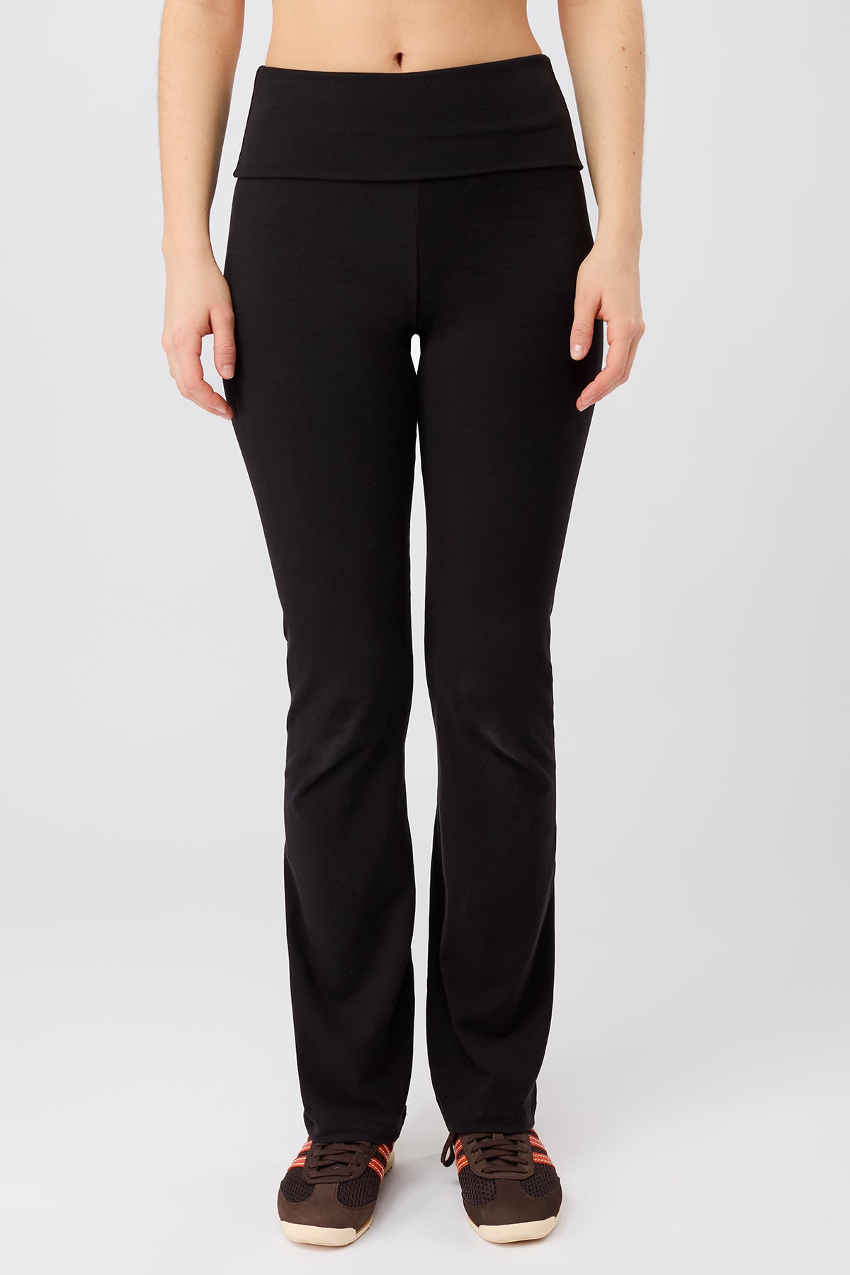 Mandala Damen vegan Hose Classic Rolldown Schwarz