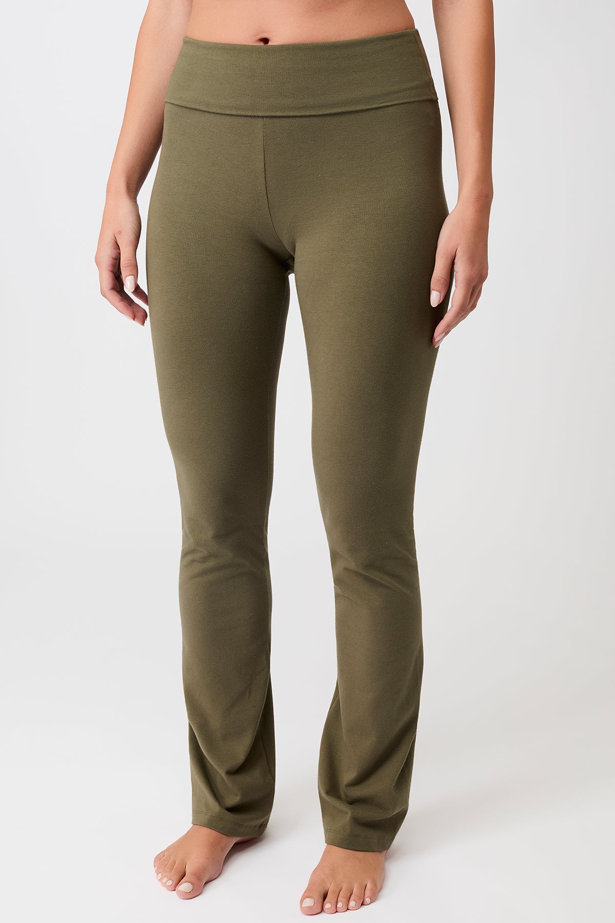 Mandala Damen vegan Hose Classic Rolldown SmaragdgrÃ¼n