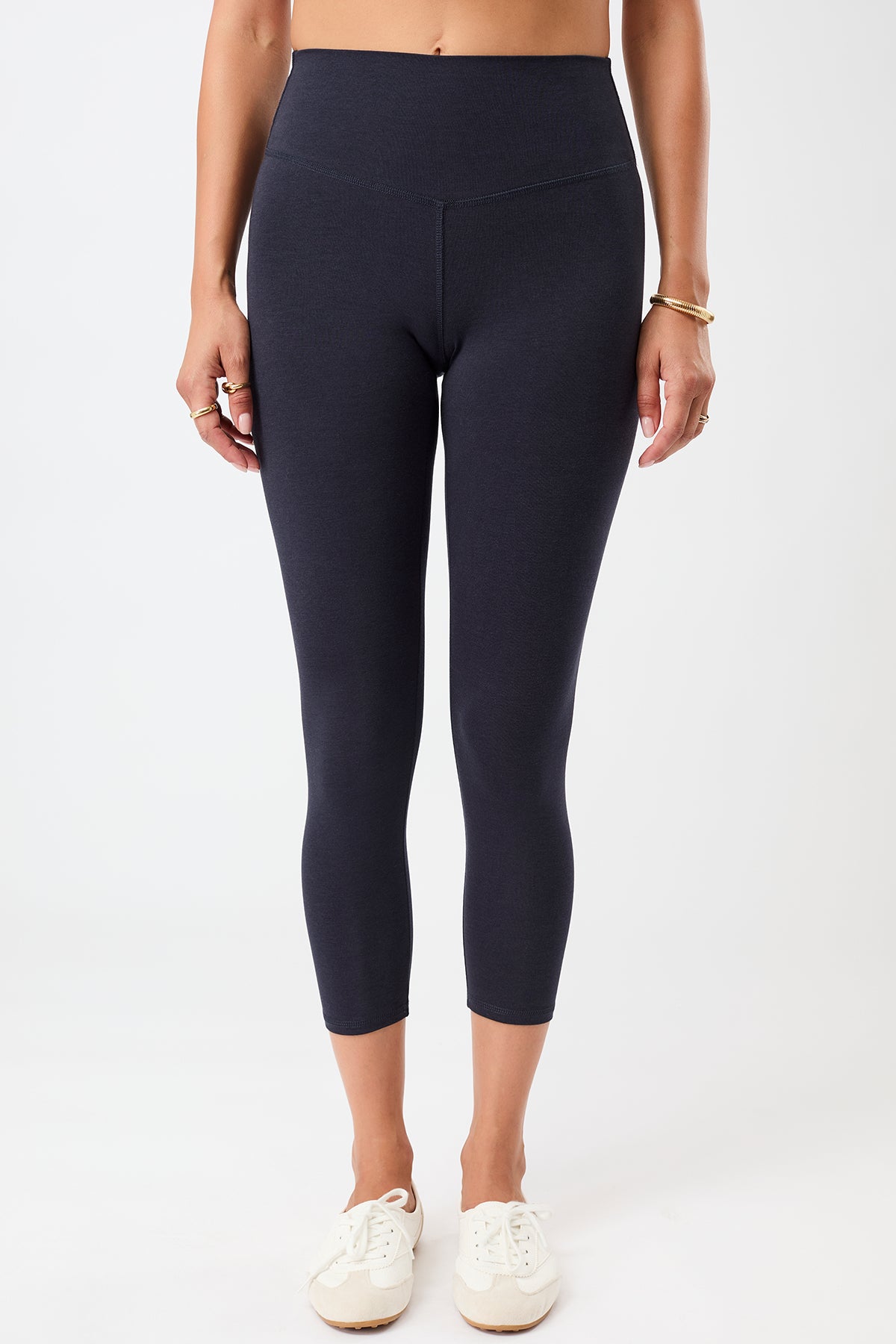 MANDALA Damen vegan Leggings Cropped Best Night Himmelblau