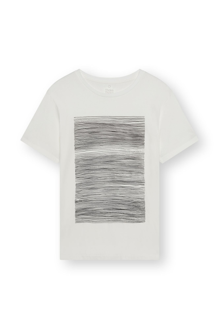 ThokkThokk men vegan T-Shirt Strokes White