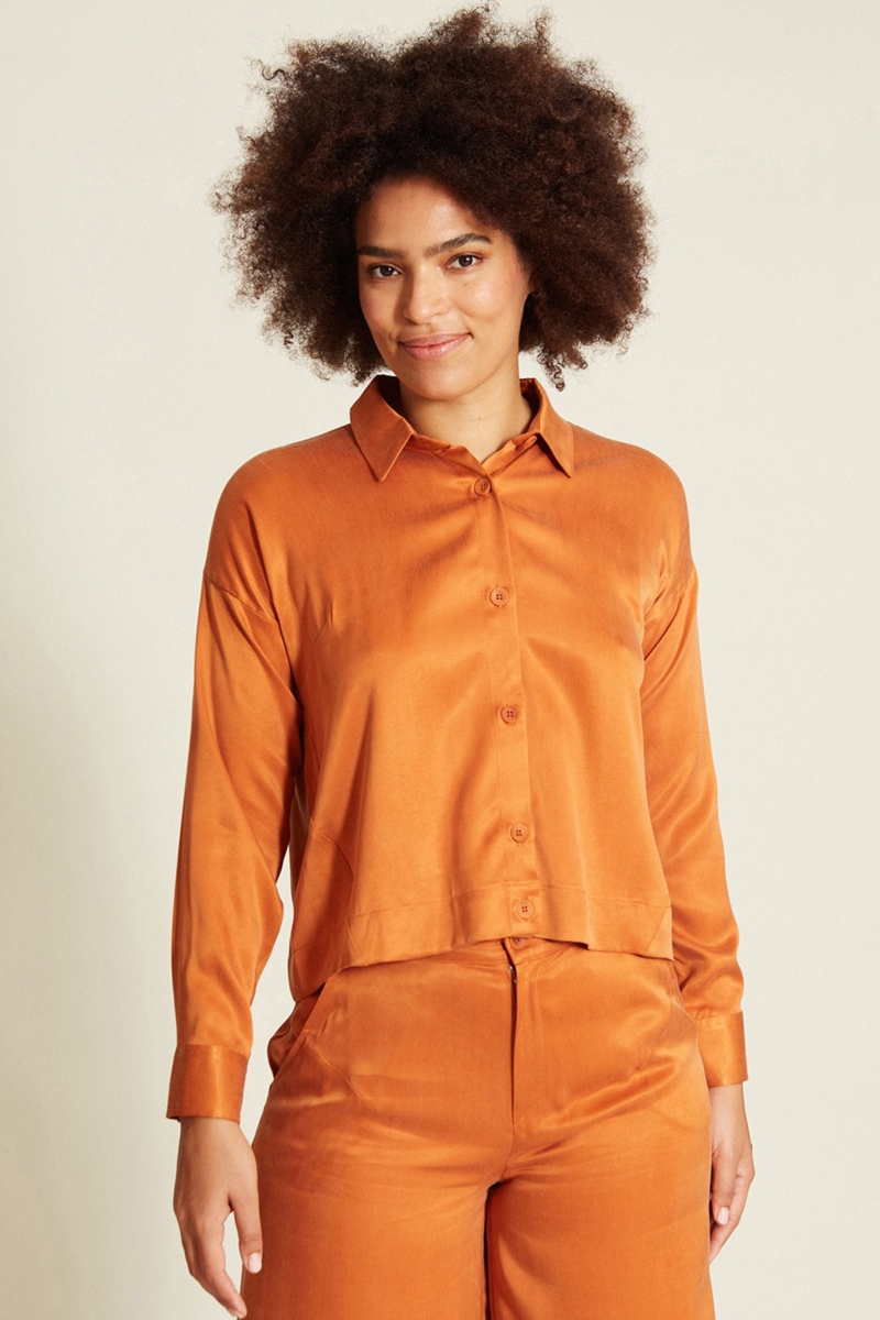 SUITE13LAB Damen vegan Shirt Noez Sunset Orange
