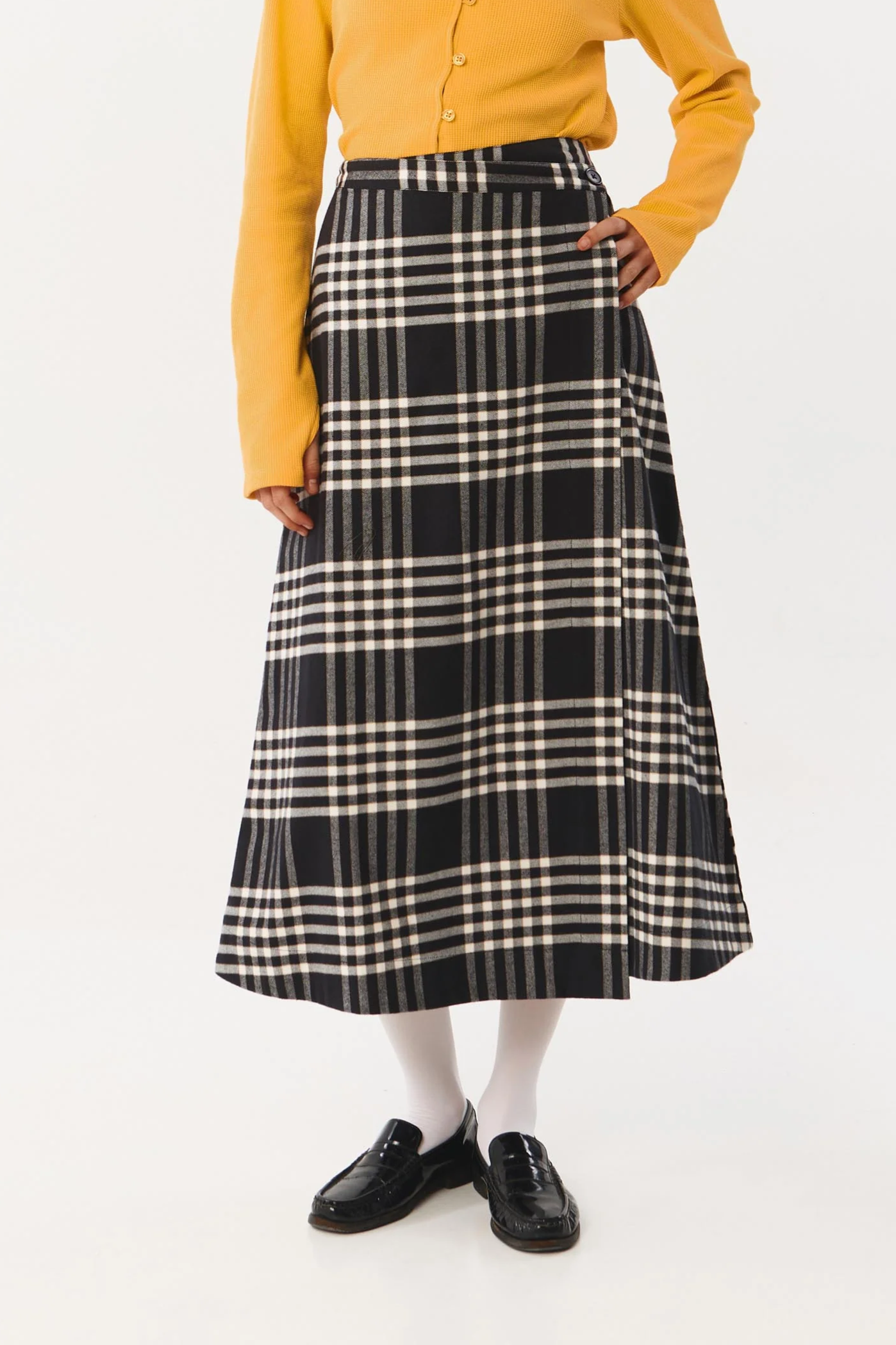 SUITE13LAB Damen vegan Rock Tomir Check Schwarz