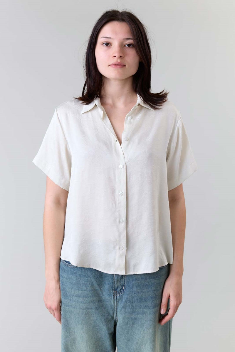 Image of Yahmo dames vegan Shirt Lotte Jasmine Wit