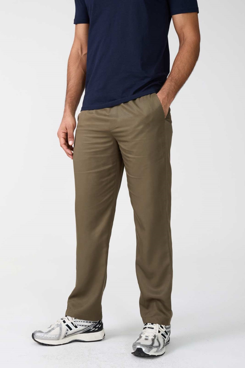 Image of Yahmo mannen vegan Broek Walter Olive