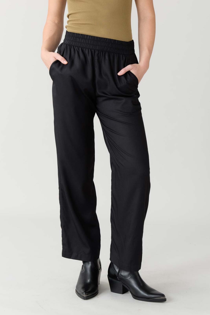 Image of Yahmo dames vegan Broek Hilde Zwart