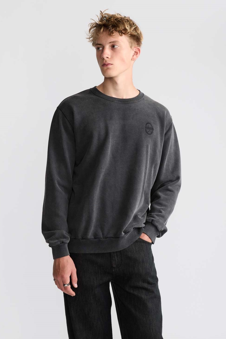 Image of Yahmo mannen vegan Sweatshirt Egon Vervaagd Zwart
