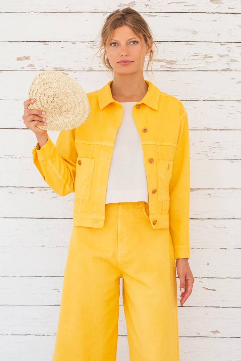 SUITE13LAB Damen vegan Jacke Ida Gelb