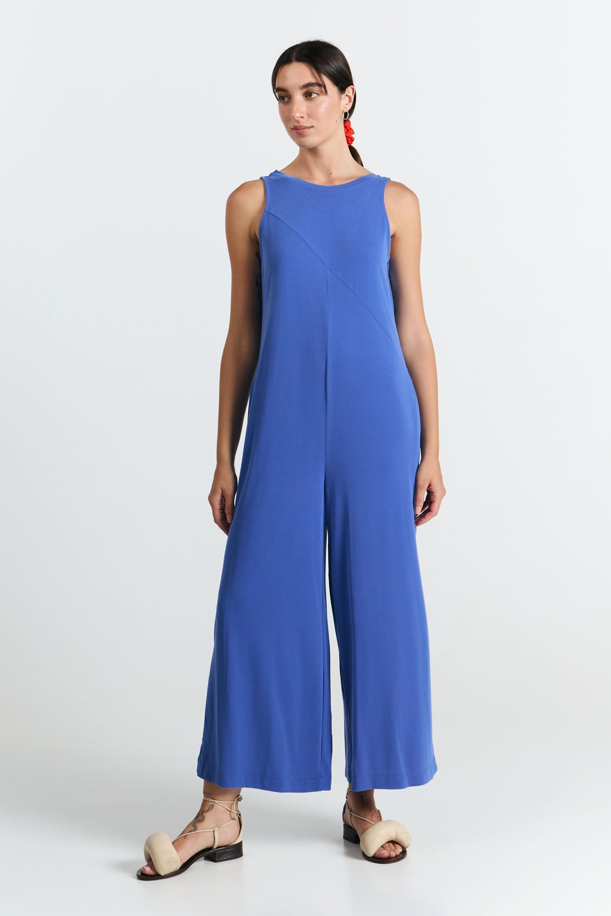 SUITE13LAB Damen vegan Jumpsuit Moca Klein Blau
