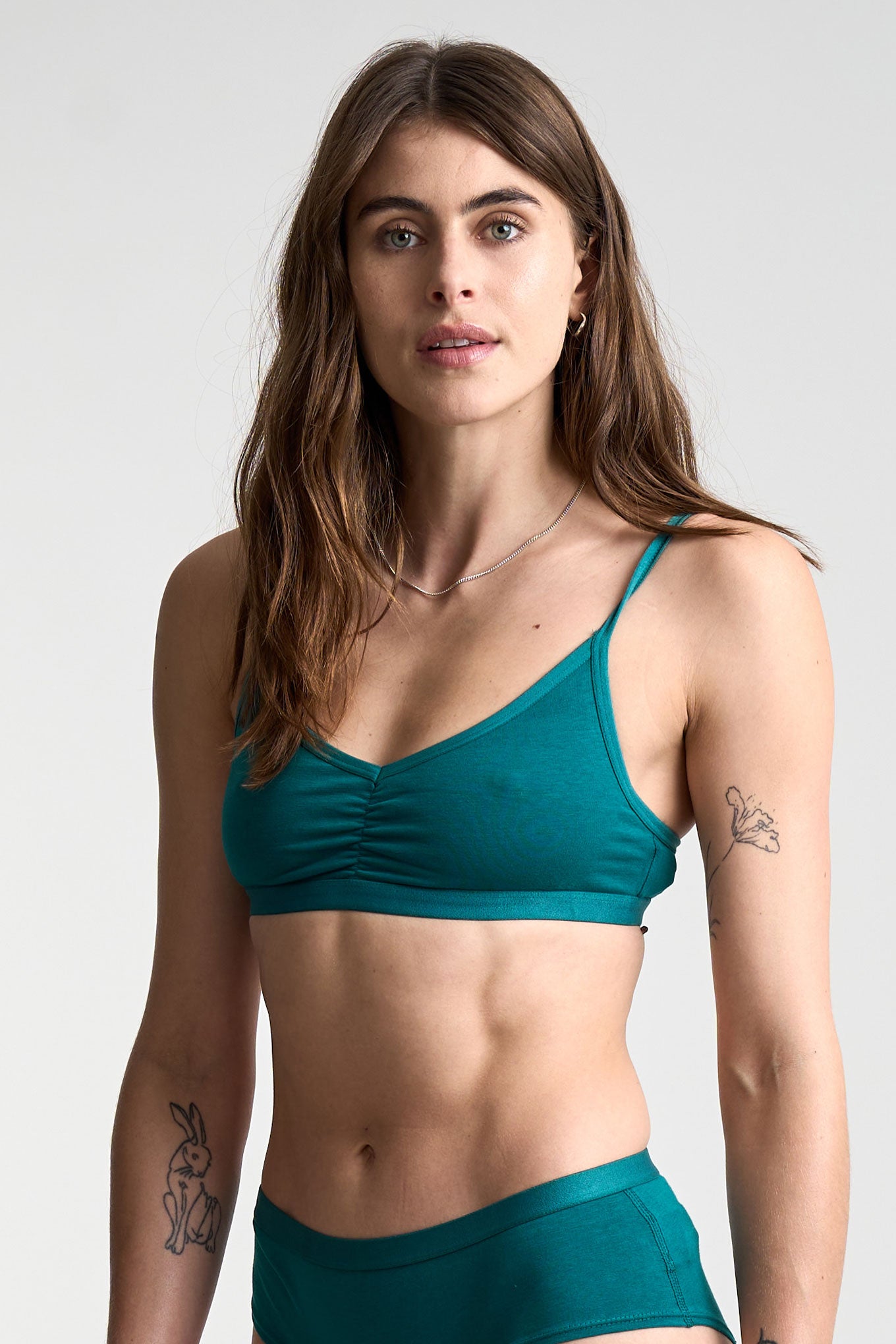 KOMODO womens vegan Bra Anastasia Teal