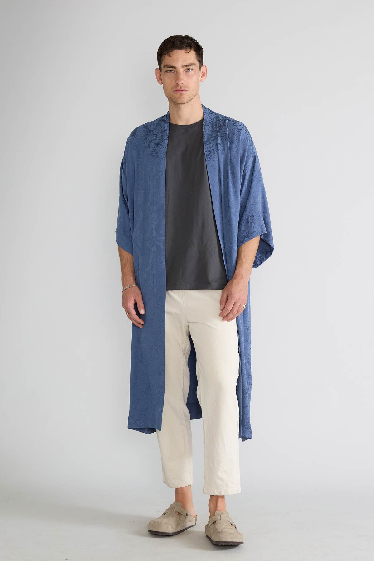 Yahmo Herren vegan Kimono Kalle Zen Indigo