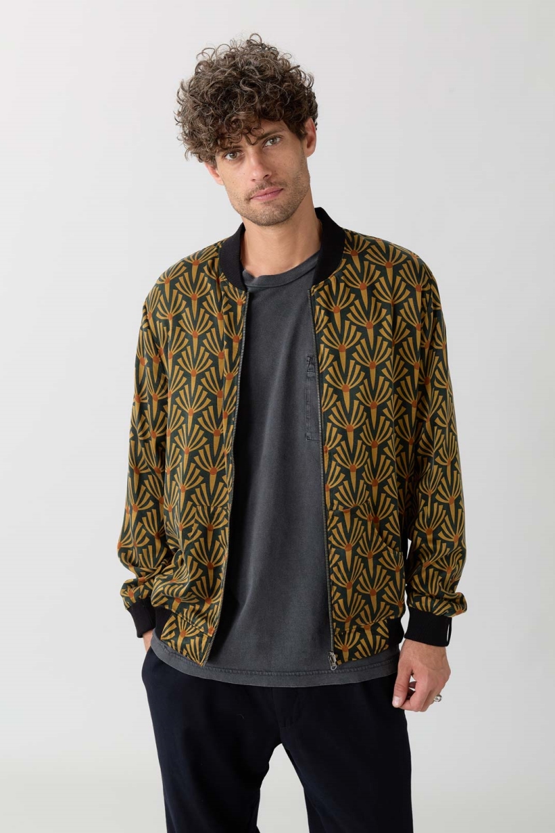 Image of Yahmo mannen vegan Omkeerbare Bomberjack Laslo Artdeco/Zwart